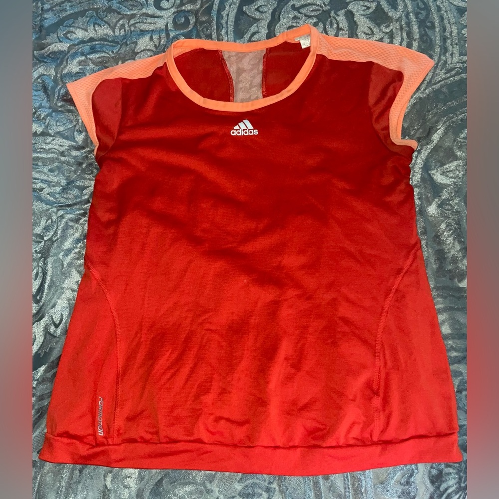 Adidas Bright Orange Formotion Athletic Top - Size M